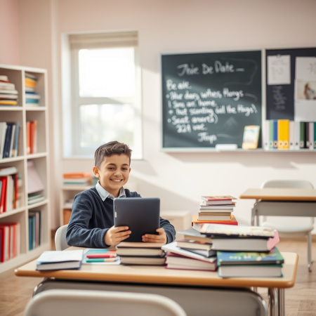 Education Solutions - Student reading a book